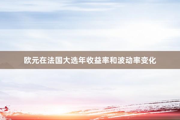 欧元在法国大选年收益率和波动率变化