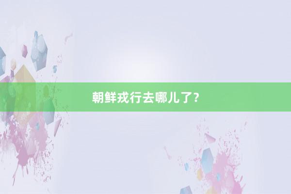 朝鲜戎行去哪儿了？